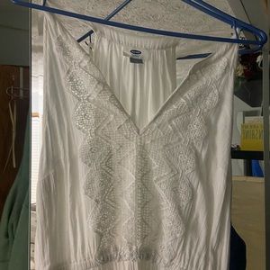Old Navy White Maxi Dress